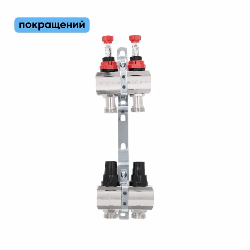 Коллектор Thermo Alliance Forte 2 выхода 1" латунь 328х150х92 мм