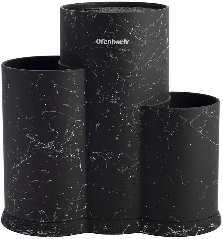 Підставка для ножів Ofenbach Black Marble кругла для зберігання до 20 см