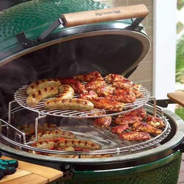 Играть двуровневые Big Green Egg нержавеющая сталь L