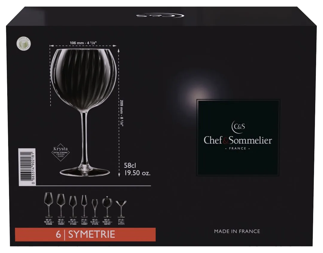 Набір келихів Chef&Sommeliers Krysta 580 мл 6 шт для коктейлів