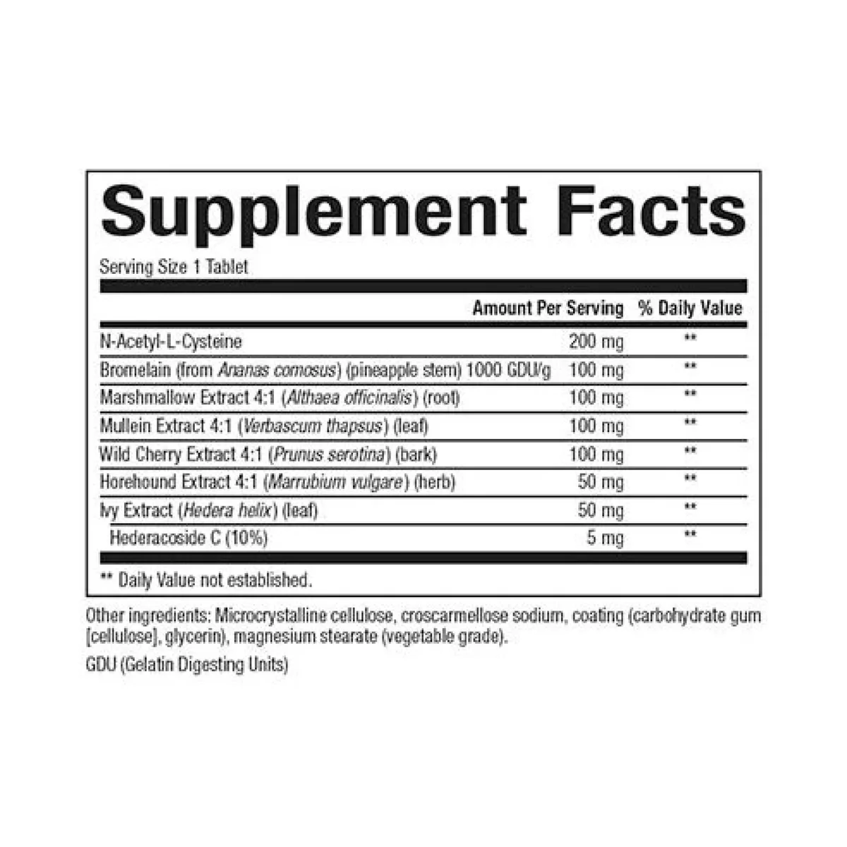 Добавка для здоров'я легень Natural Factors 45 табл Без ГМО