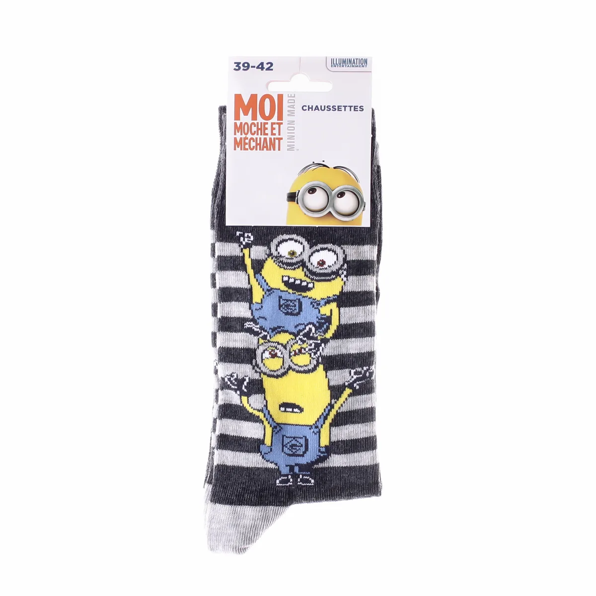 Шкарпетки MINIONS 77% бавовна 39-42 темно-сірий