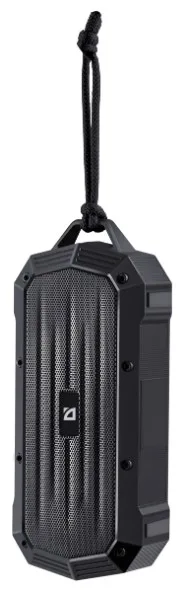 Портативна акустика Defender пластикова 4,5х7,7х18,5 см чорна