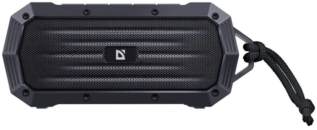 Портативна акустика Defender пластикова 4,5х7,7х18,5 см чорна
