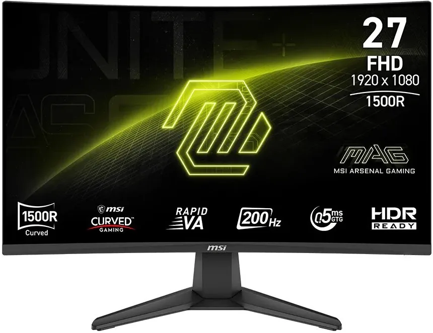 Монітор MSI 27" VA 200Hz 0.5ms Curved sRGB 98% 2xHDMI DisplayPort
