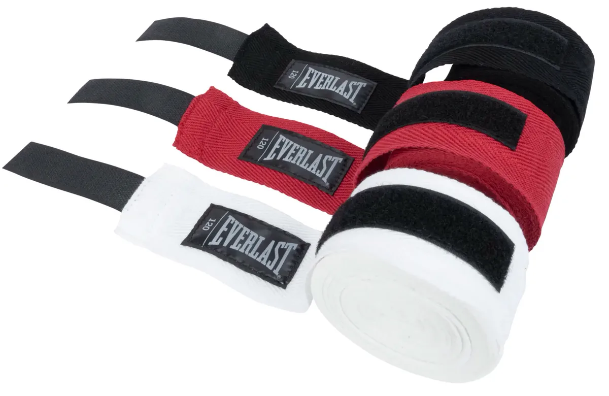 Бинти Everlast Нейлон 120 см Чорний Білий Червоний