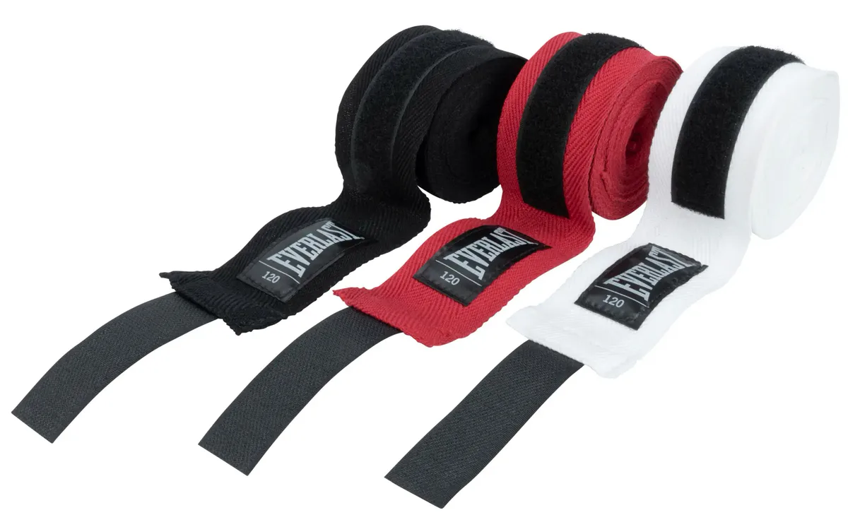 Бинти Everlast Нейлон 120 см Чорний Білий Червоний