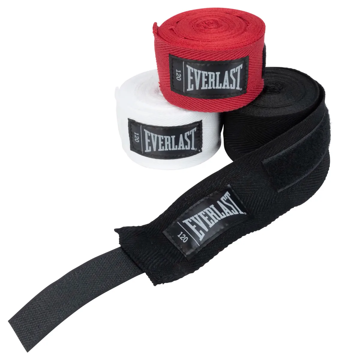 Бинти Everlast Нейлон 120 см Чорний Білий Червоний