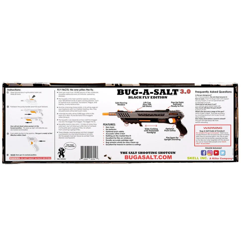 Сольова гвинтівка для полювання на комах Bug-A-Salt пластик 552х190х70 мм чорна