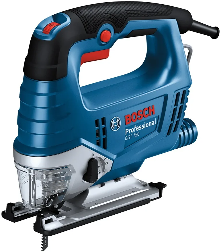Лобзик Bosch Professional 520 Вт електричний для різання дерева та металу з тримачем SDS