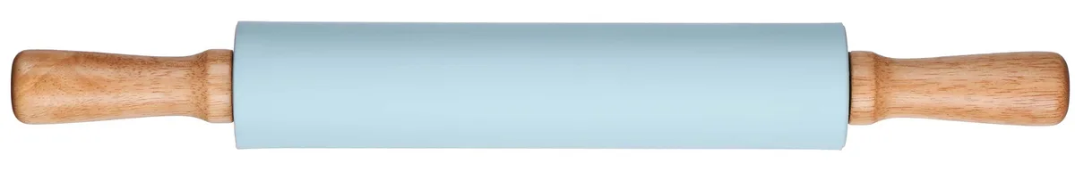 Кулінарна скалка ARDESTO для тіста, 43.5 см, силіконова, дерев'яна, блакитного кольору.