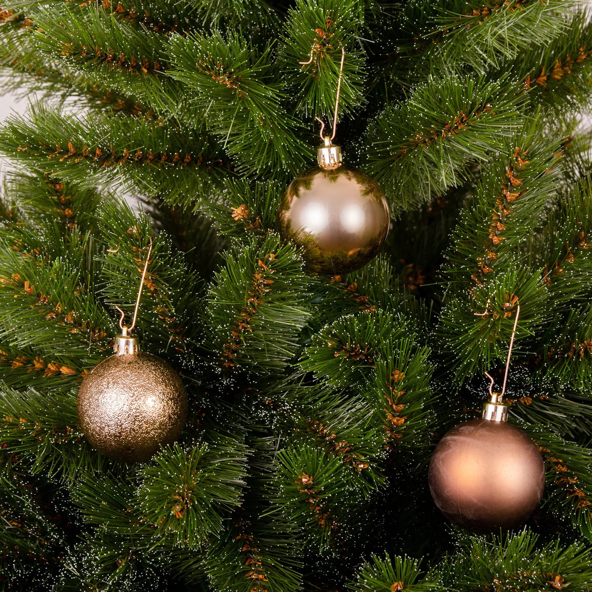 Ялинкові пластикові кулі Mica Decorations 6 см шоколад 10 шт