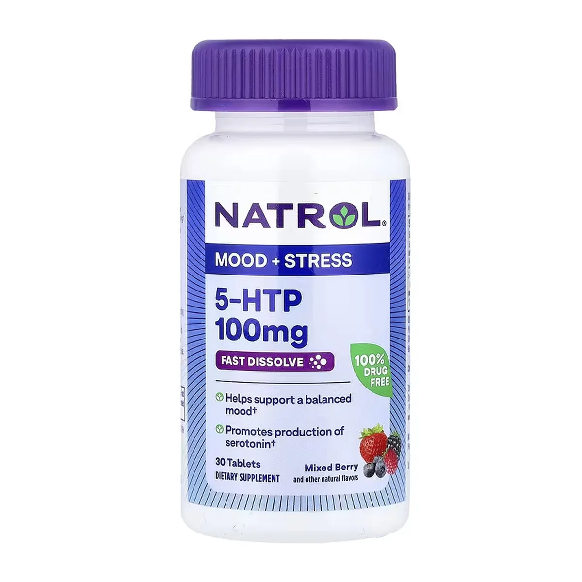 5-HTP Natrol швидкорозчинні таблетки 100 мг 30 шт