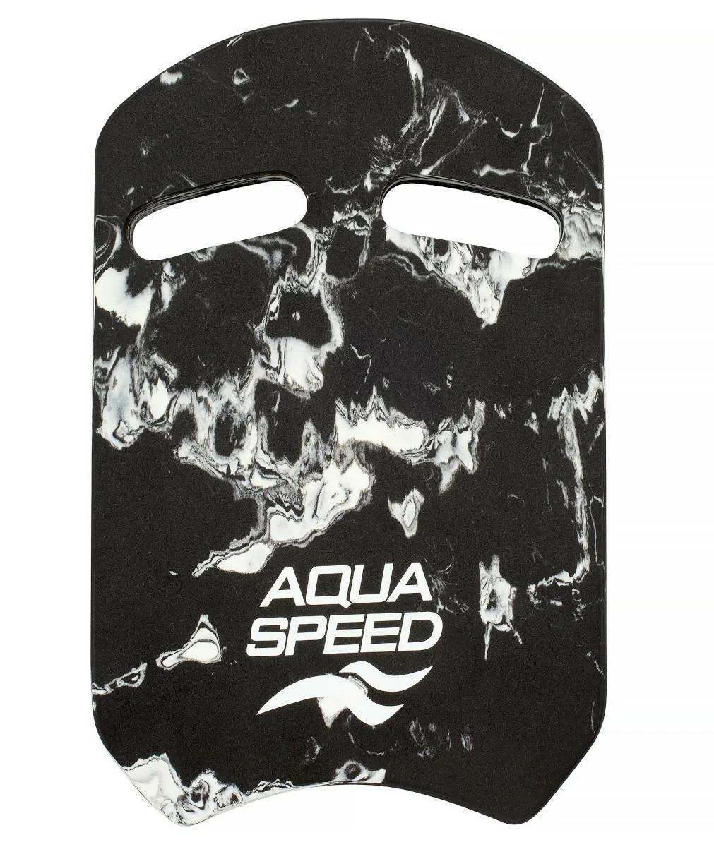 Дошка для плавання Aqua Speed EVA 43х28х3,6 чорна біла унісекс