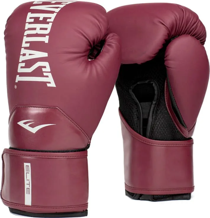 Боксерські рукавиці Everlast 12 унцій поліуретан бордові