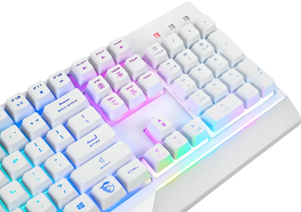 Геймерська клавіатура MSI Vigor GK30 WHITE UA, білий