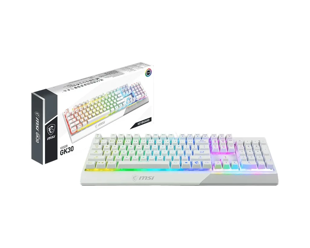 Геймерська клавіатура MSI Vigor GK30 WHITE UA, білий