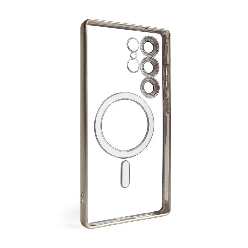Чохол MagSafe для смартфона пластик силікон матовий сірий