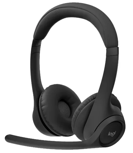 Гарнітура Logitech Бездротова Пластикова Повнорозмірна Чорна