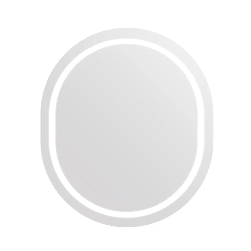 Дзеркало з LED-підсвічуванням Qtap Gemini 800х700 мм овальне антизапотівання сенсорне