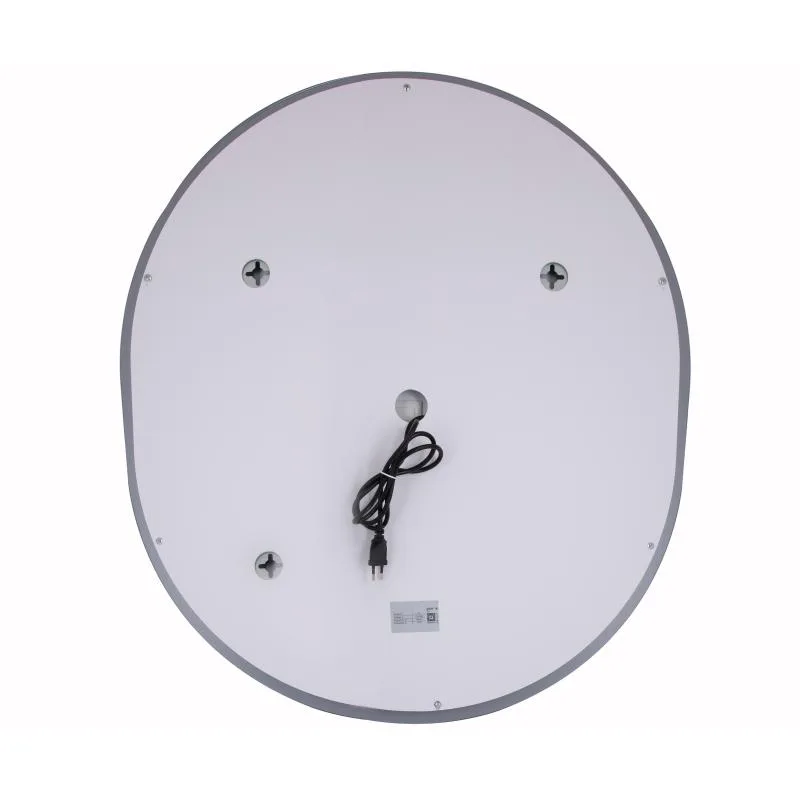 Дзеркало з LED-підсвічуванням Qtap Gemini 800х700 мм овальне антизапотівання сенсорне