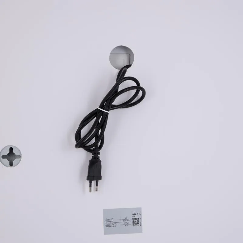 Дзеркало з LED-підсвічуванням Qtap Gemini 800х700 мм овальне антизапотівання сенсорне