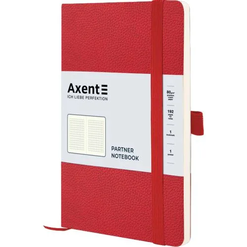 Axent Partner Soft Skin червона А5 недатований щоденник для записів та планування