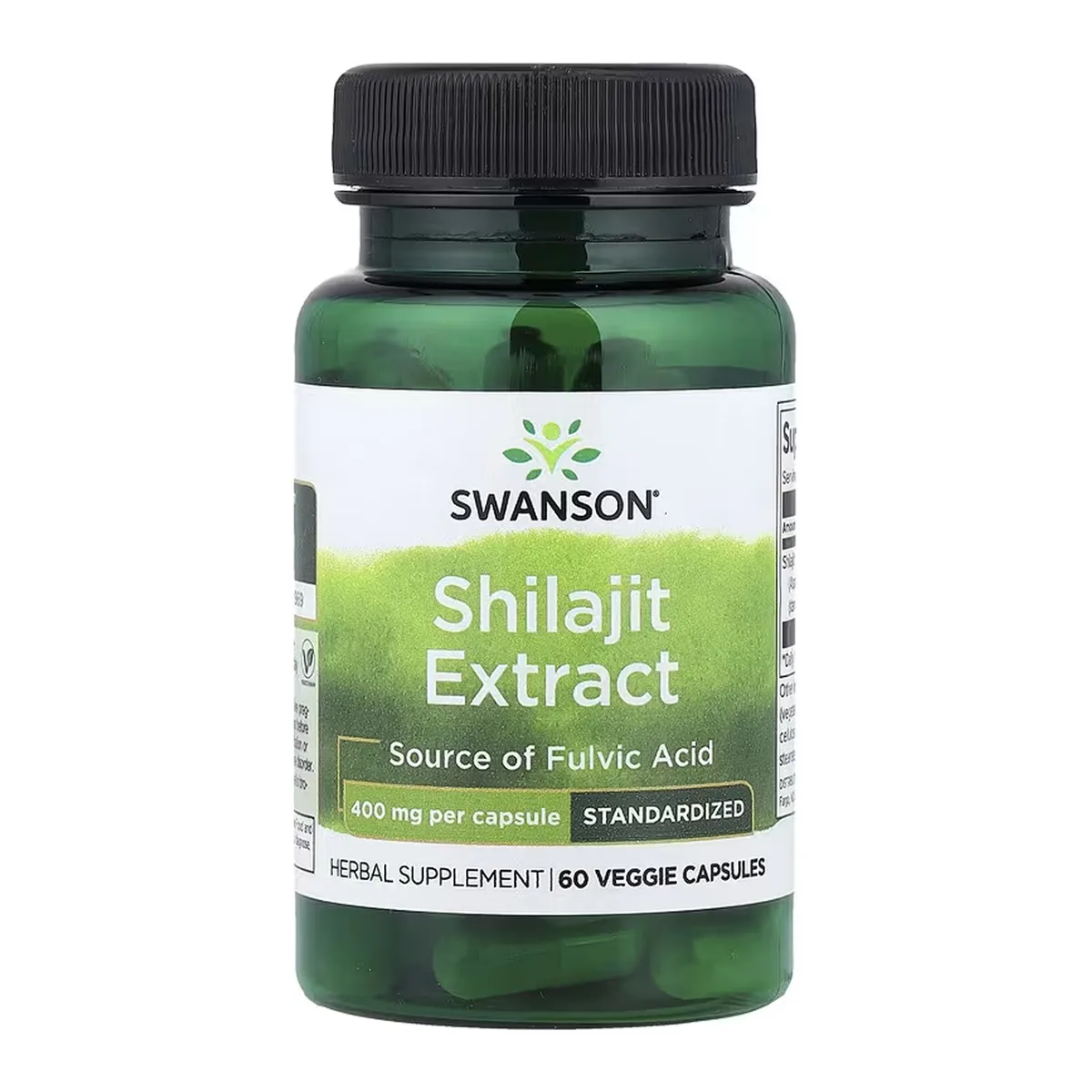 Shilajit Extract Swanson фульвокислота 400 мг 60 вегетаріанських капсул