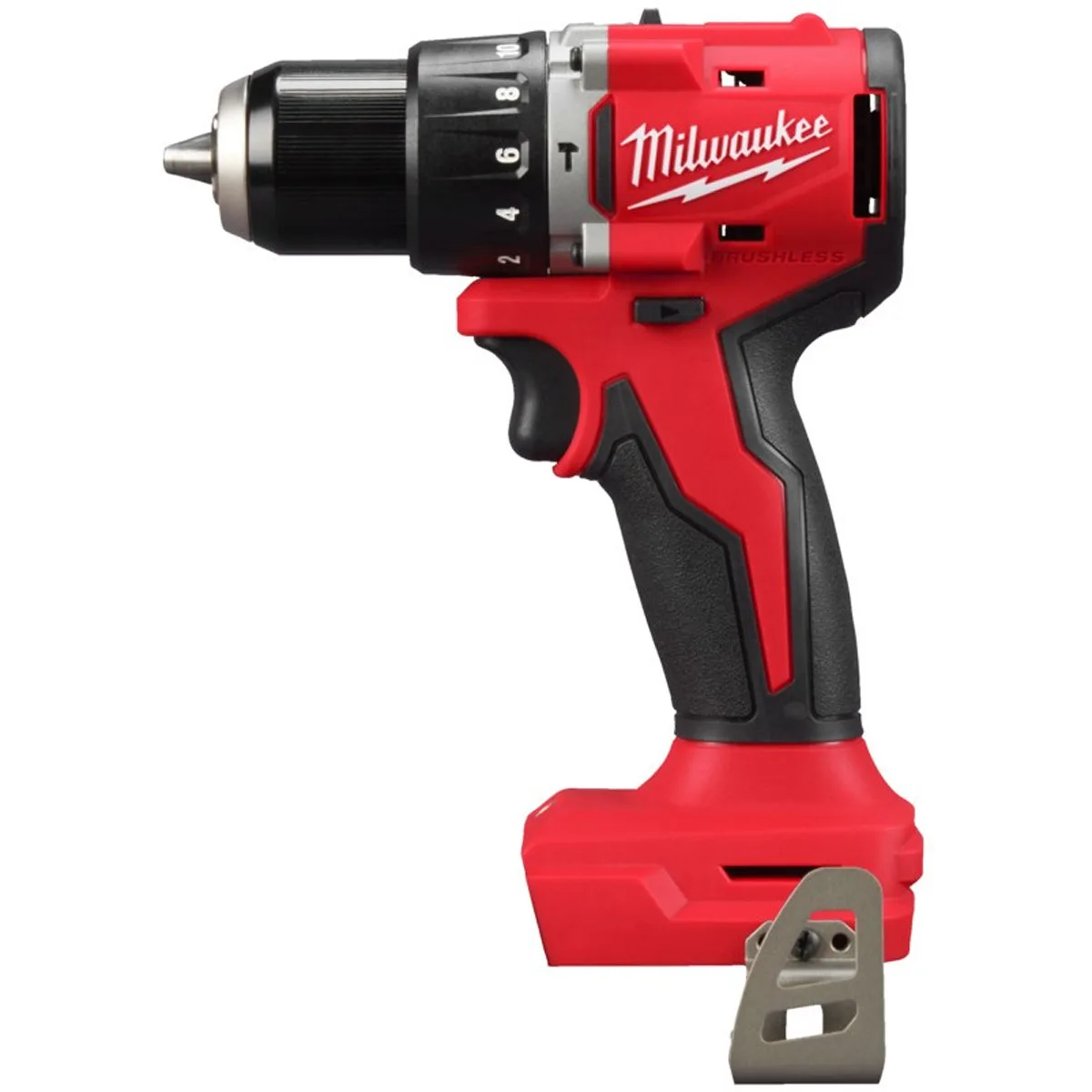 Акумуляторний шурупокрут-дриль Milwaukee BLPDRC-202C 18В, 2x2А·год, 60.5Нм, 0-1700 об/хв, з зарядним пристроєм M12-18C, у кейсі, в