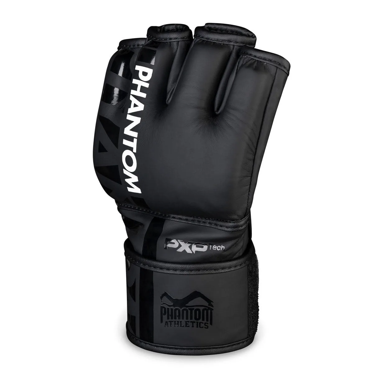 Рукавиці для ММА Phantom штучна шкіра L/XL чорні