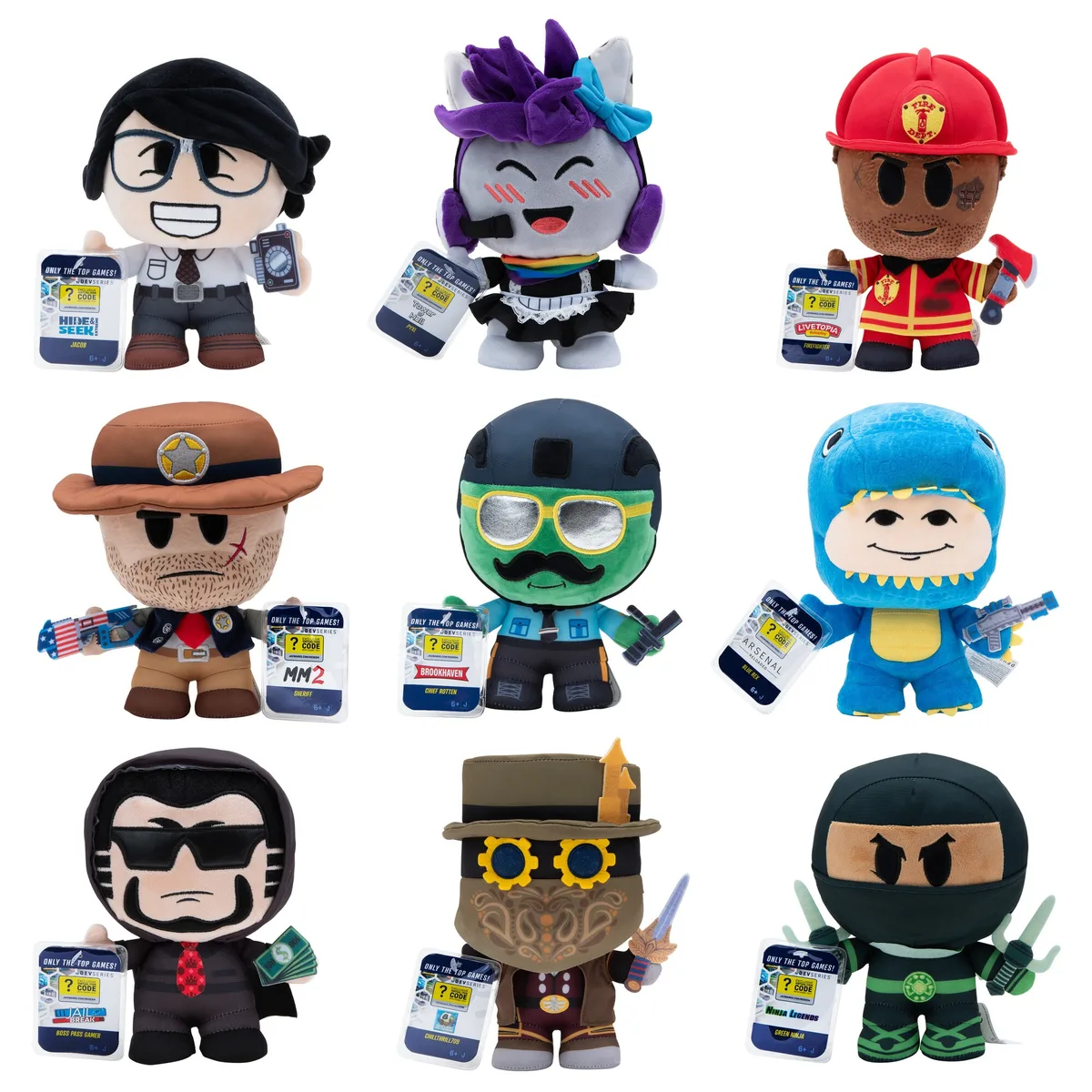 М'яка ігрaшка DevSeries Collector Plush Jailbreak: Boss Pass Gamer