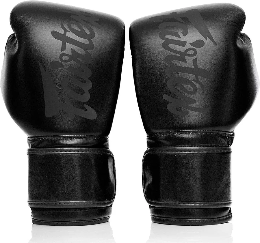 Боксерські рукавиці Fairtex мікрофібра 16 унцій чорні