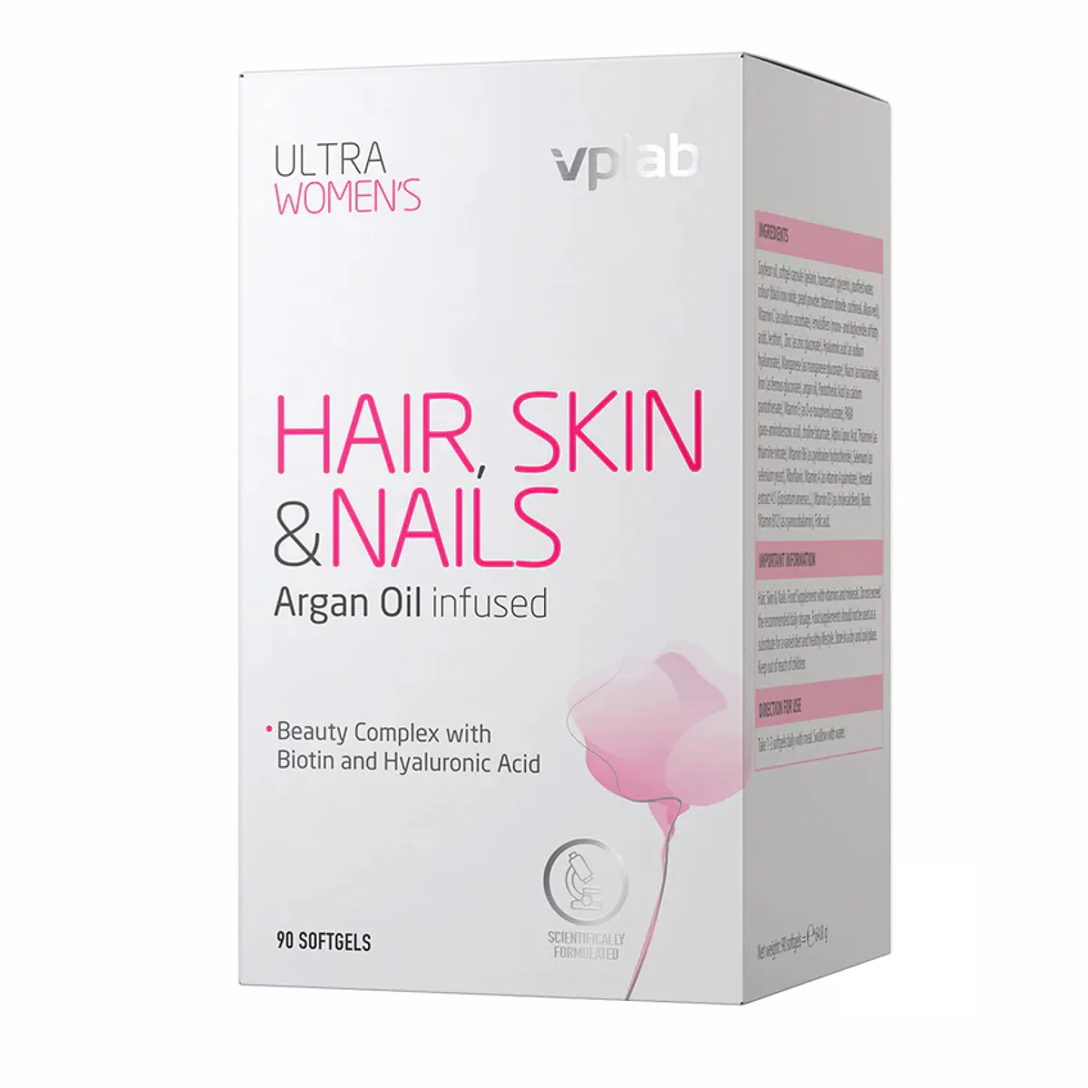 VPLab Ultra Women's Hair Skin Nails 90 м'яких капсул фіолетові