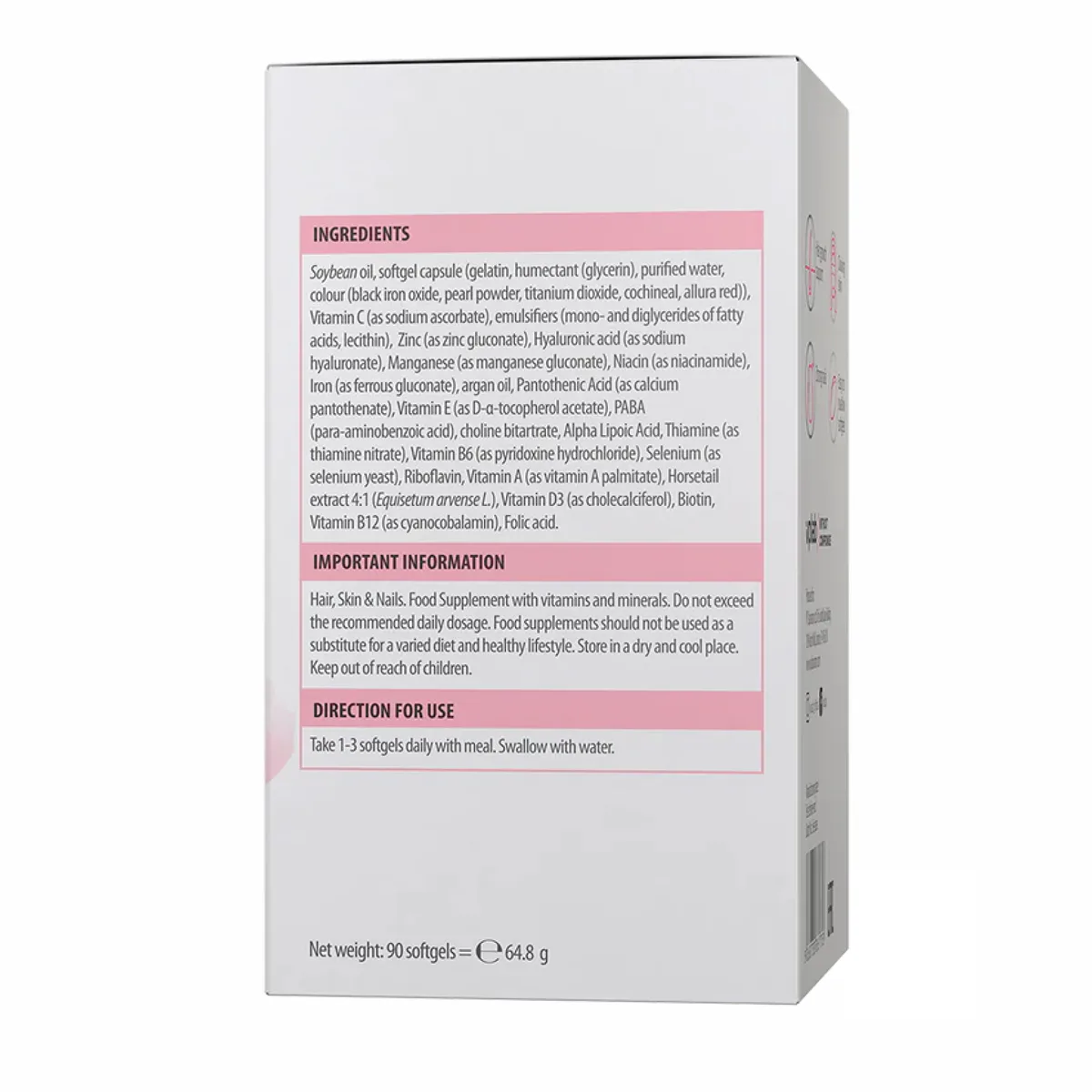 VPLab Ultra Women's Hair Skin Nails 90 м'яких капсул фіолетові