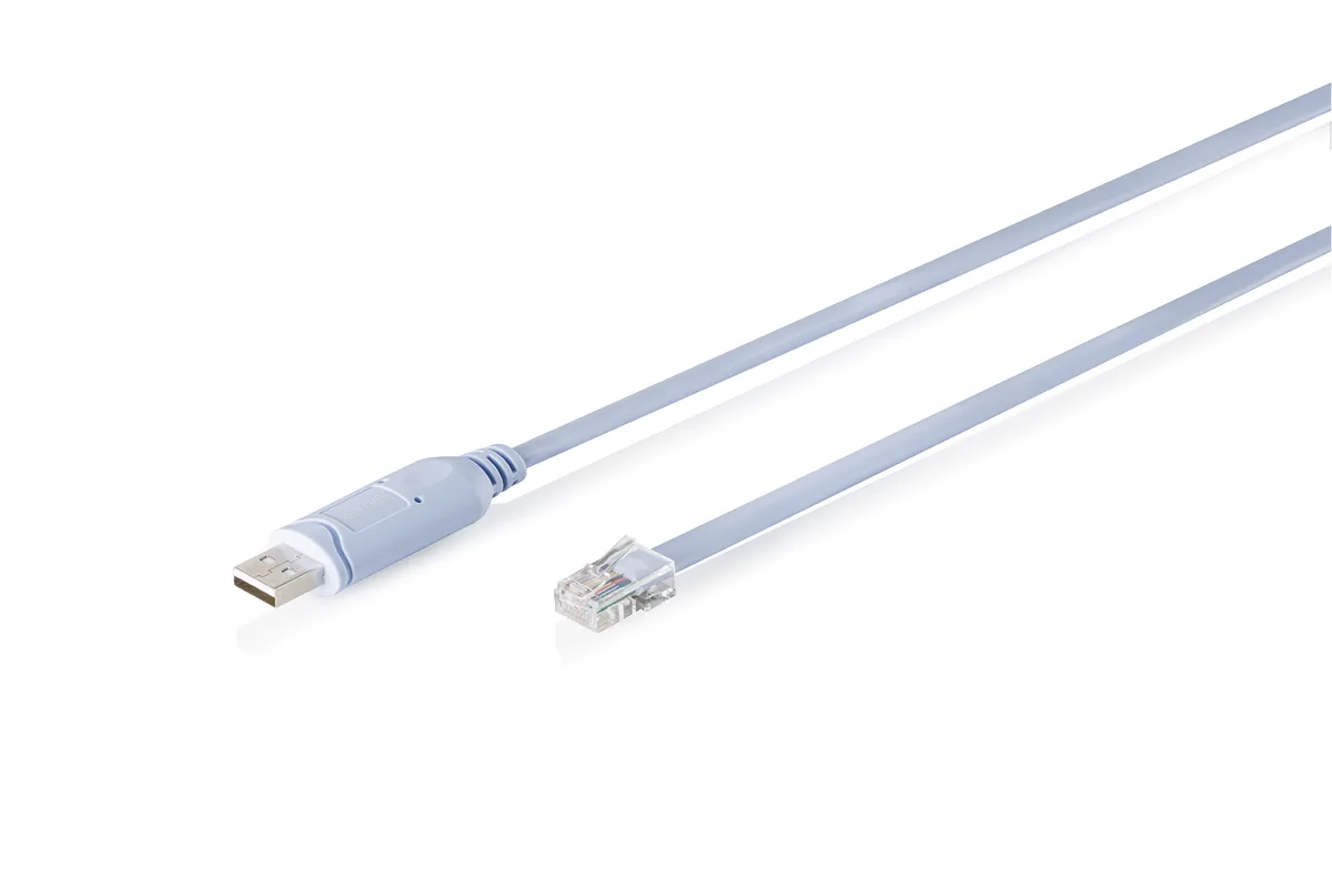 Адаптер DIGITUS USB 2.0 RJ45 1,8 м Нікельований