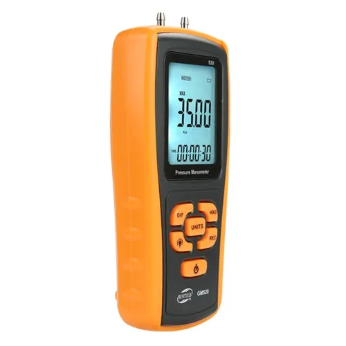Дифманометр цифровий Benetech GM520 35 кПа пластик чорний