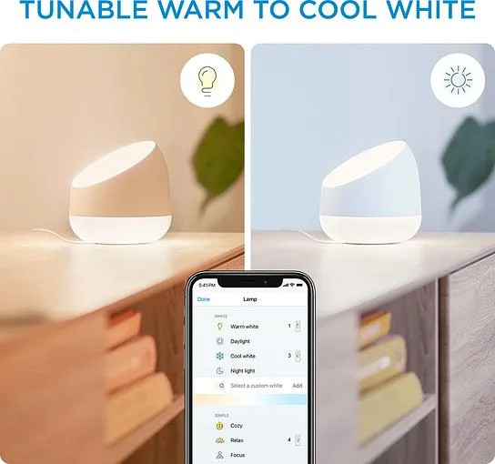 Світильник WiZ LED 9Вт 2200-6500К 640Лм RGB Wi-Fi розумний Dual Zonе
