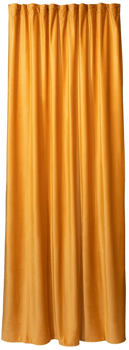 Штора ARDESTO 150х270 см, м'який велюр, 100% поліестер, сонячно-жовта.