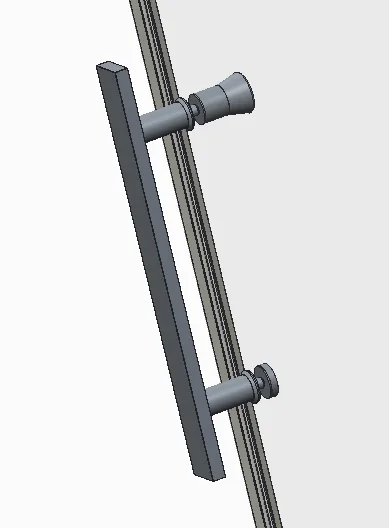 Двери в нишу Koer 120x200 см прозрачное стекло 8 мм хром