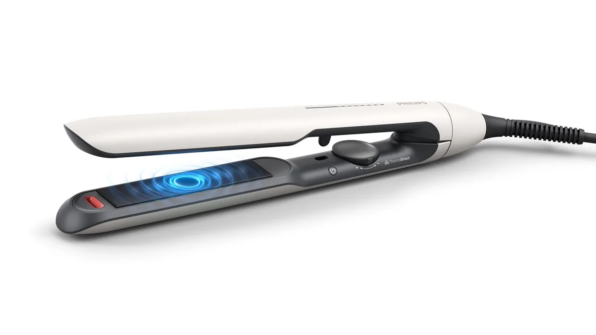 Випрямляч Philips кераміка 120-230°C білий 12 температурних режимів