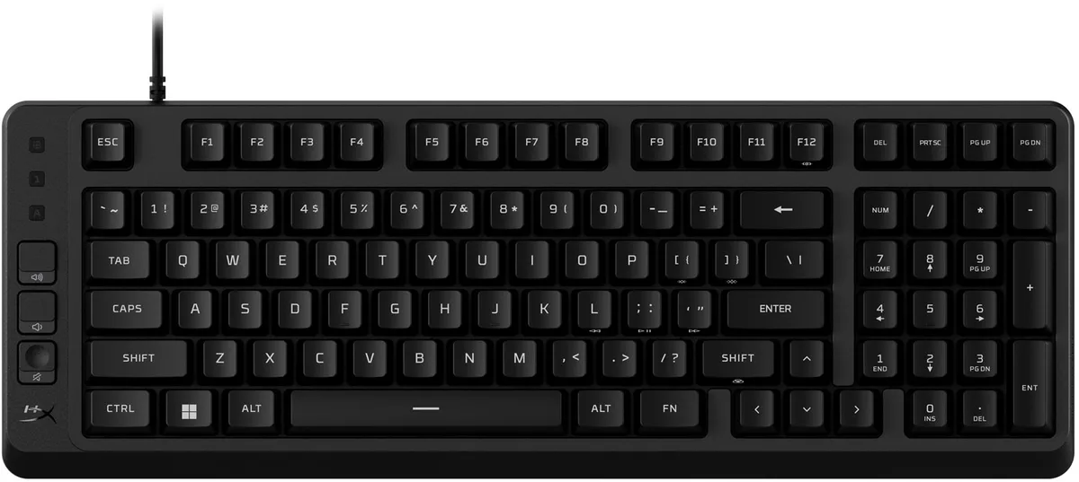 Клавіатура HyperX мембранна компактна 99 клавіш USB-A RGB чорна