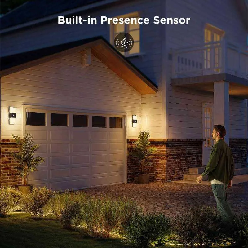Світильник Govee H7078 Smart Outdoor Wall light, RGBICWW, IP65, WI-FI/Bluetooth, білий