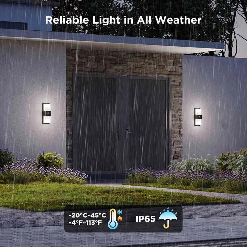 Світильник Govee H7078 Smart Outdoor Wall light, RGBICWW, IP65, WI-FI/Bluetooth, білий