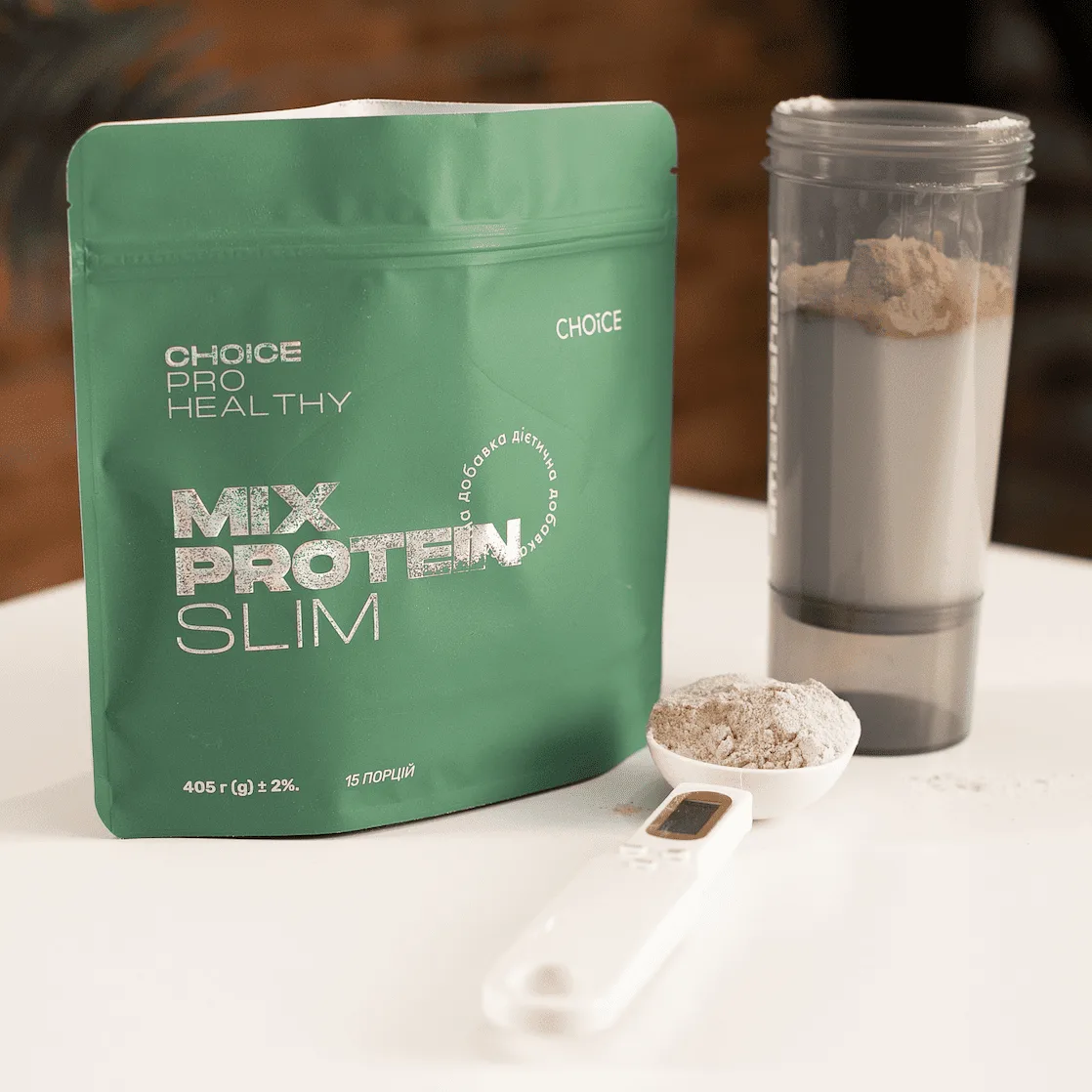 Choice Mix Protein SLIM — низкокалорийный питательный коктейль для интенсивного похудения, 405 г Чойс