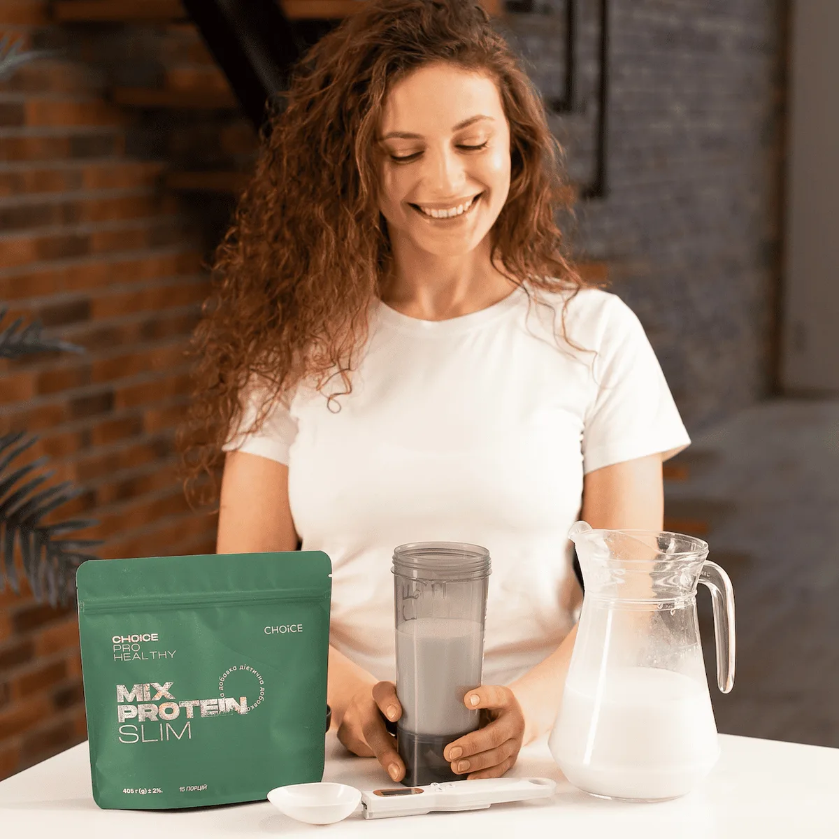Choice Mix Protein SLIM — низкокалорийный питательный коктейль для интенсивного похудения, 405 г Чойс