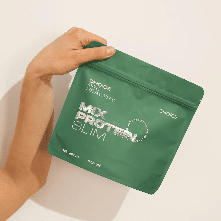 Choice Mix Protein SLIM — низкокалорийный питательный коктейль для интенсивного похудения, 405 г Чойс