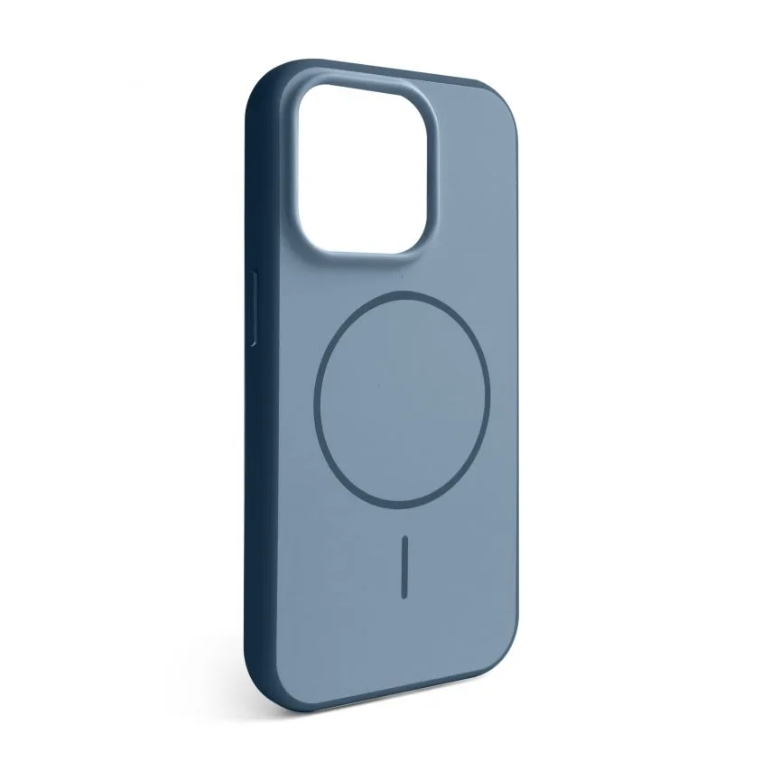 Чохол Soft Matte MagSafe TPU синій для iPhone 15 Pro