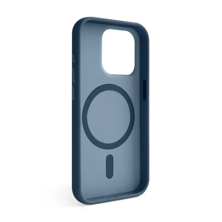 Чохол Soft Matte MagSafe TPU синій для iPhone 15 Pro