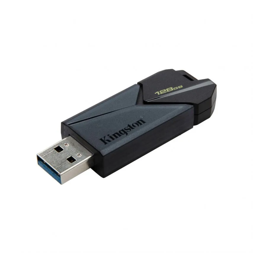Флеш-пам'ять USB Kingston пластик 128Гб чорна USB 3.2