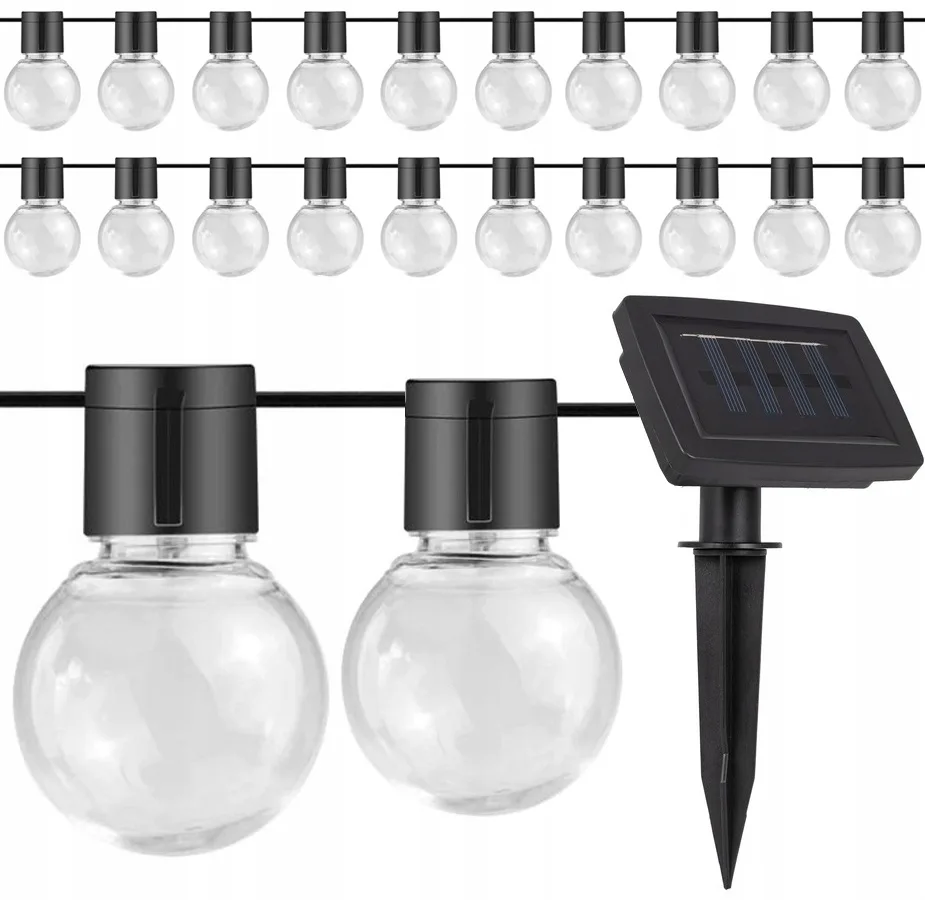Гірлянда SuperLED пластикова 5,5 м 20 LED тепле світло